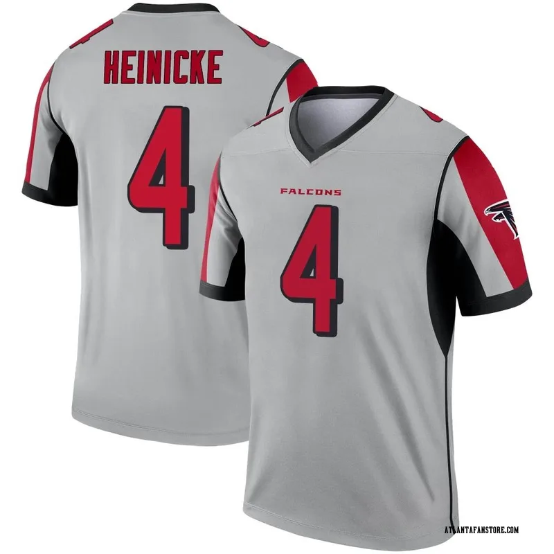 Taylor Heinicke 4 Atlanta Falcons Youth Game Jersey - White - Bluefink