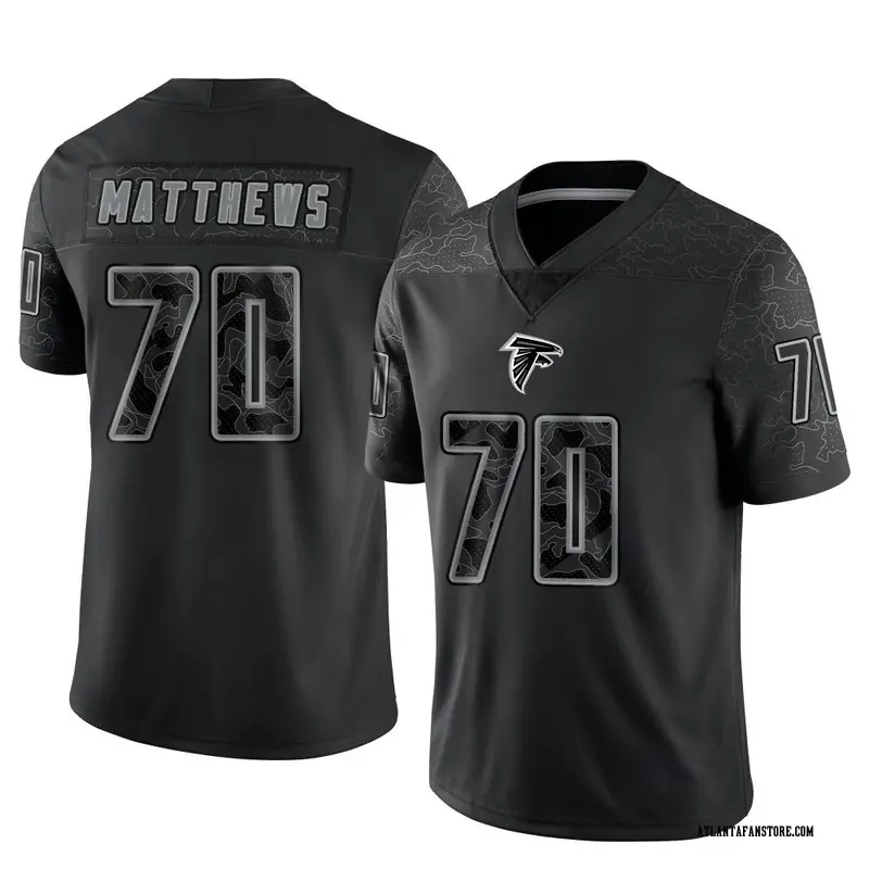 Men's Nike Jake Matthews Black Atlanta Falcons Game Jersey Size: Large