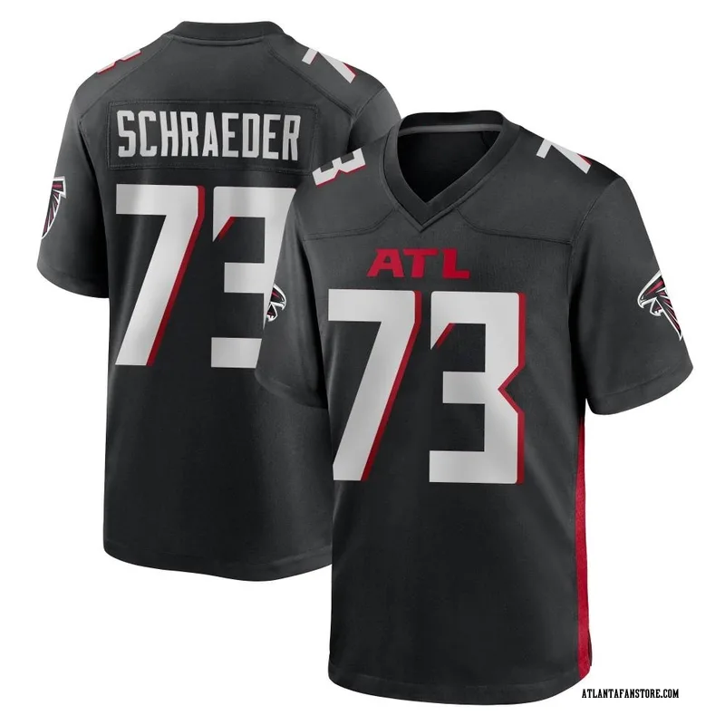 Atlanta Falcons #73 Ryan Schraeder Nike Color Rush Red Jersey - Bluefink