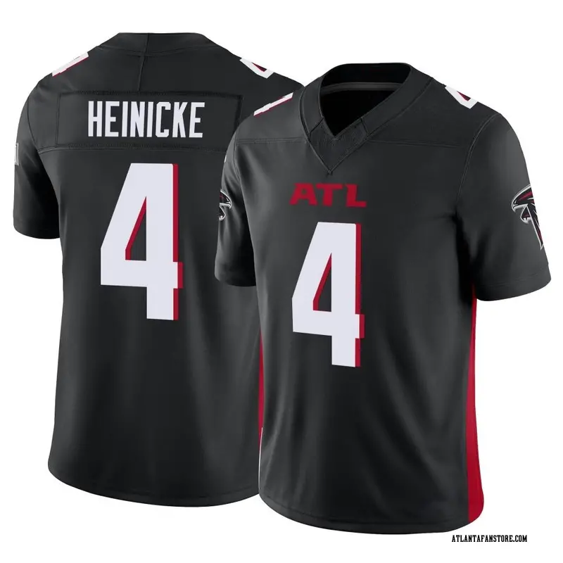 Men's Nike Taylor Heinicke Black Atlanta Falcons Game Player Jersey