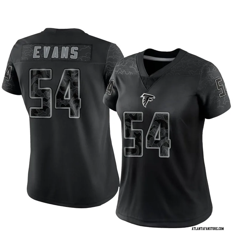 Top-selling Item] Atlanta Falcons Rashaan Evans 54 White Vapor Limited 3D  Unisex Jersey