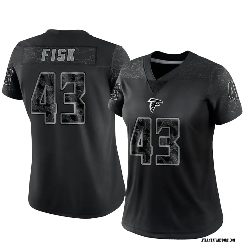 Men's Nike Tucker Fisk Black Atlanta Falcons Player Game Jersey Size: 4XL