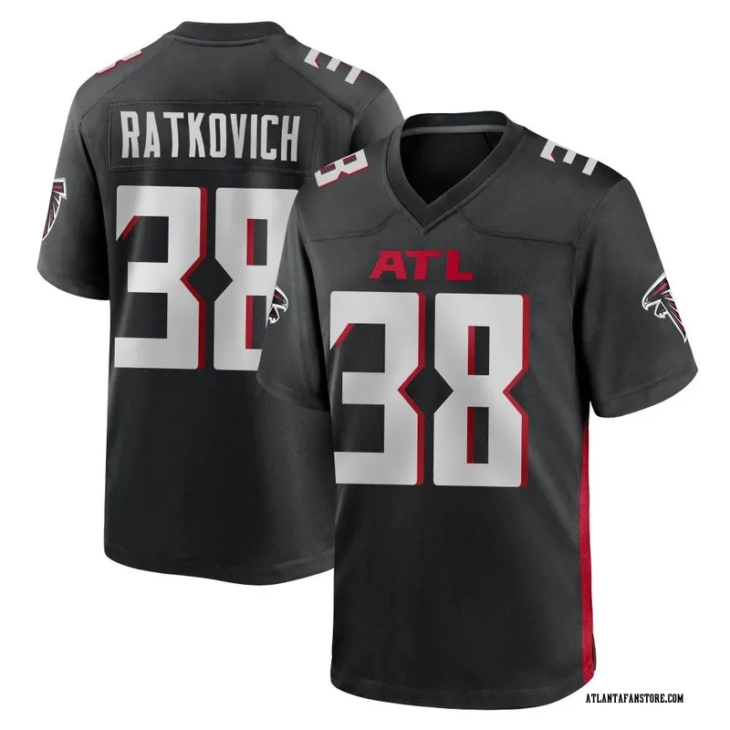 Clint Ratkovich Atlanta Falcons Men's Black Backer T-Shirt 