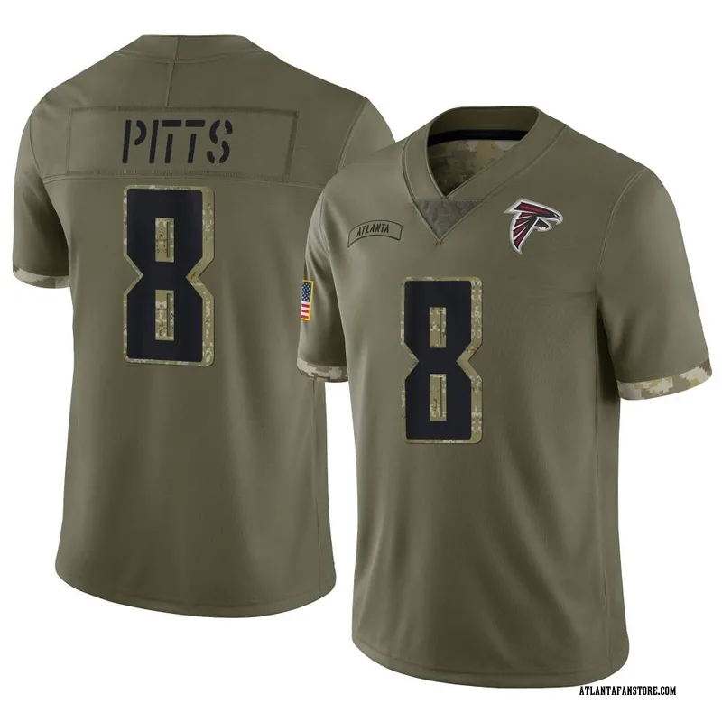 Kyle Pitts Atlanta Falcons Nike Youth 2022 Salute To Service Player Limited  Jersey - Olive