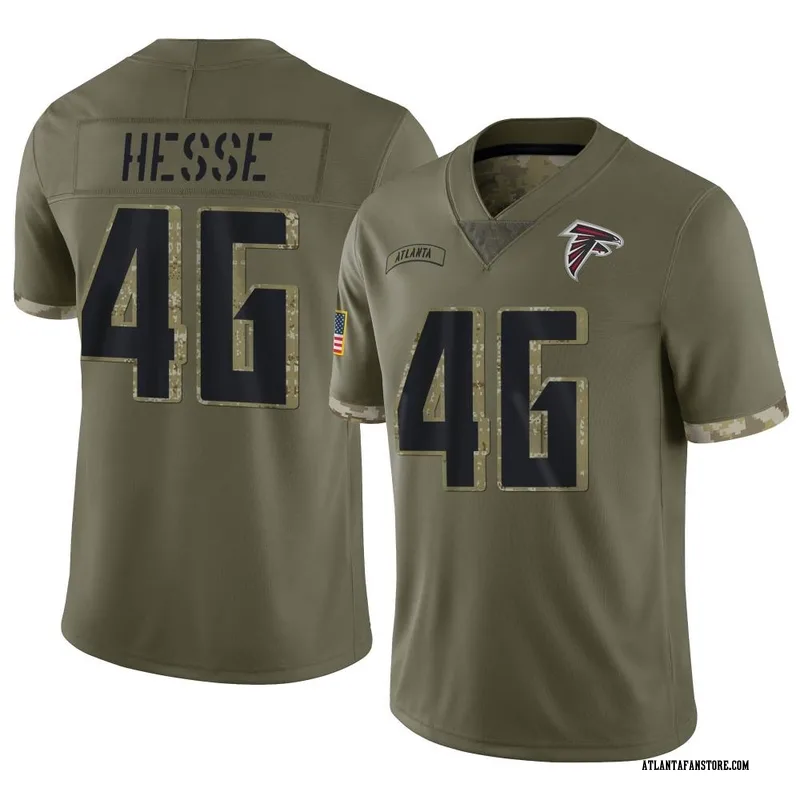 Parker Hesse Men's Nike Red Atlanta Falcons Alternate Custom Game Jersey Size: Extra Large