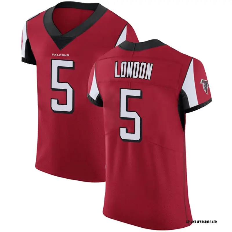 Nike Men's Atlanta Falcons Drake London #5 Alternate Red Game Jersey