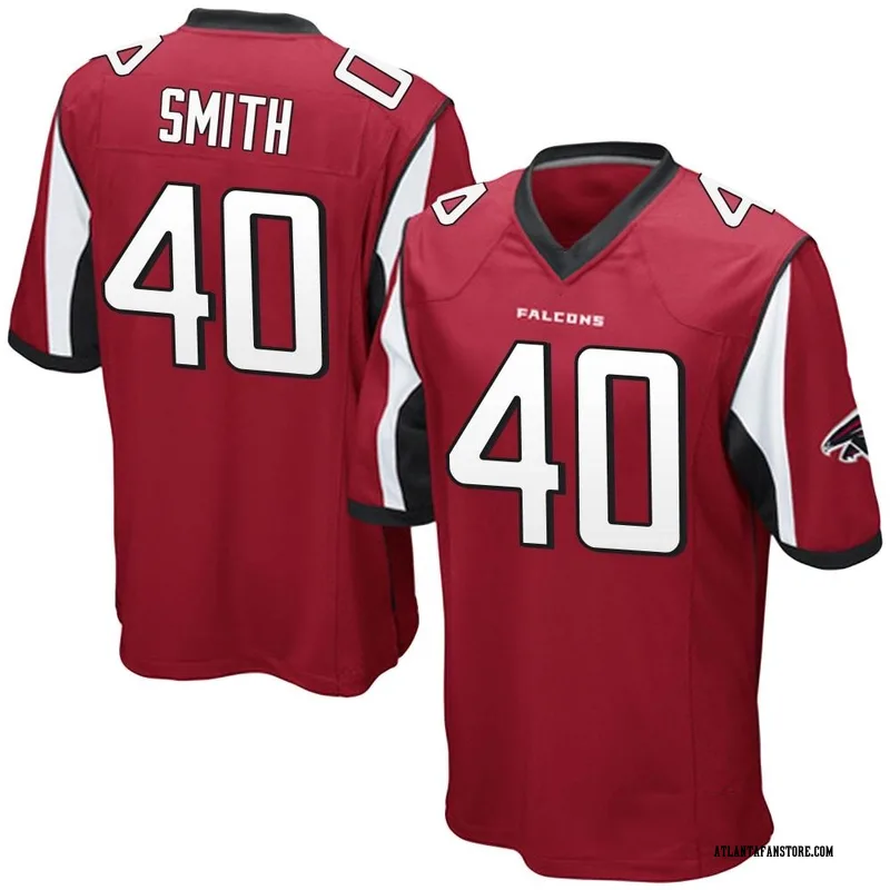 Keith Smith Youth Nike Black Atlanta Falcons Custom Game Jersey Size: Medium