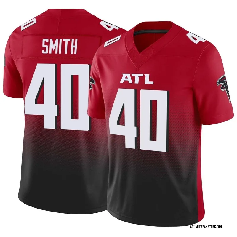 Keith Smith Youth Nike Black Atlanta Falcons Custom Game Jersey Size: Medium