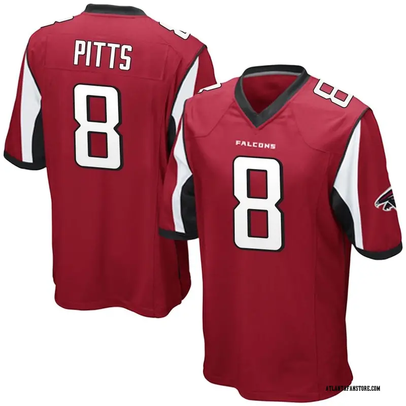 Kyle Pitts Name & Number Game Day V-Neck T-Shirt - Red - Tshirtsedge