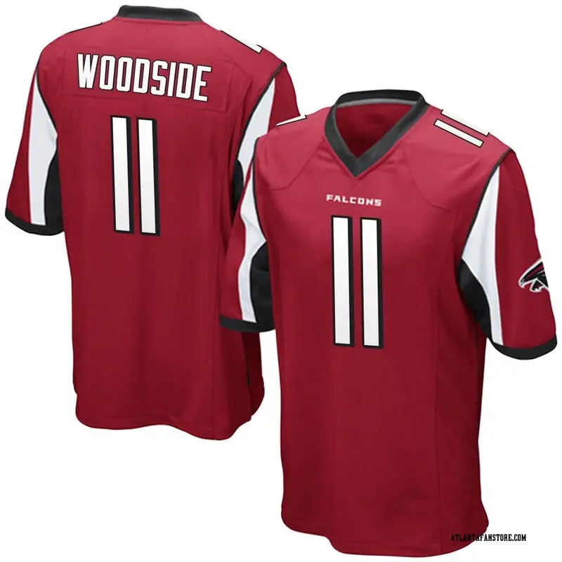 Men's Nike Logan Woodside Black Atlanta Falcons Team Game Jersey Size: 3XL