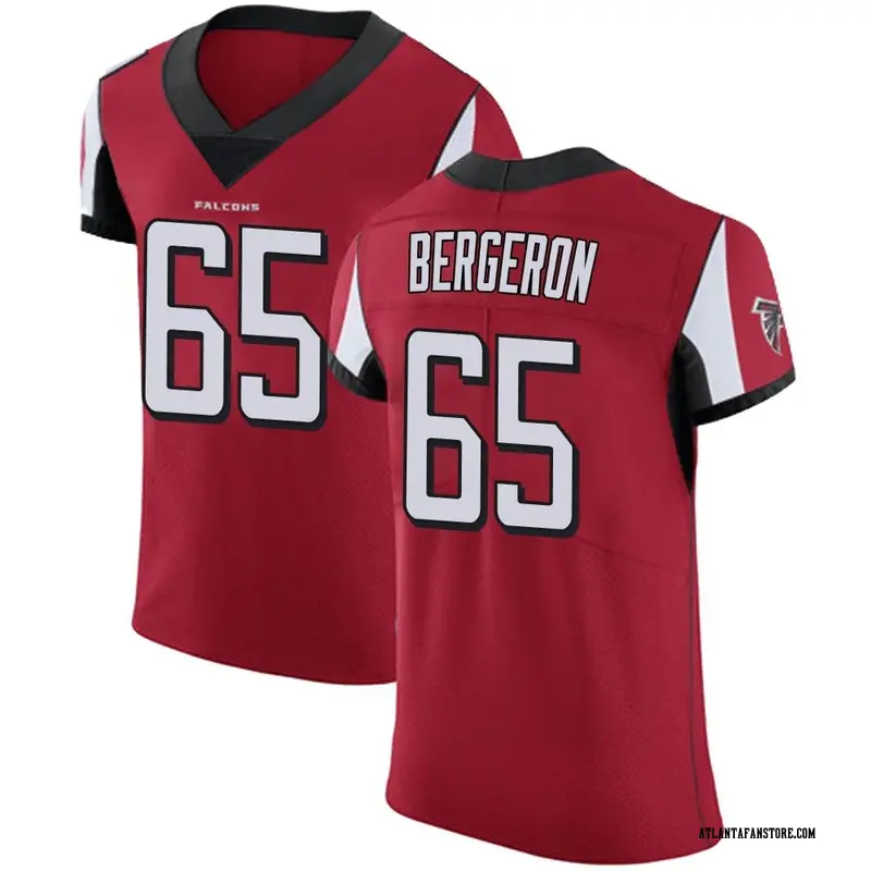 Matthew Bergeron Men's Nike White Atlanta Falcons Custom Game Jersey Size: 3XL