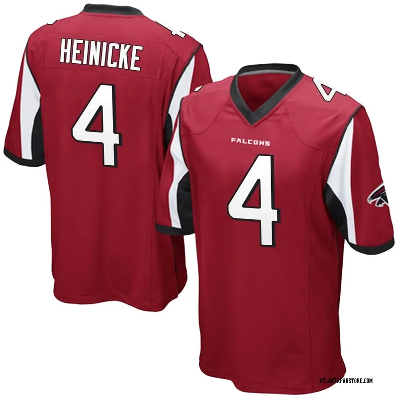 Taylor Heinicke 4 Atlanta Falcons Youth Game Jersey - White - Bluefink