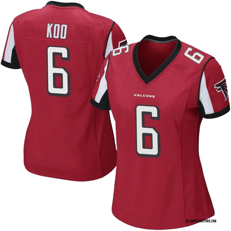 Younghoe Koo Falcons Black Game Jersey - All Stitched - Vgear