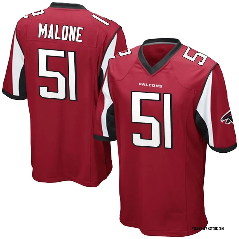 DeAngelo Malone Atlanta Falcons Men's Black Backer Long Sleeve T-Shirt 