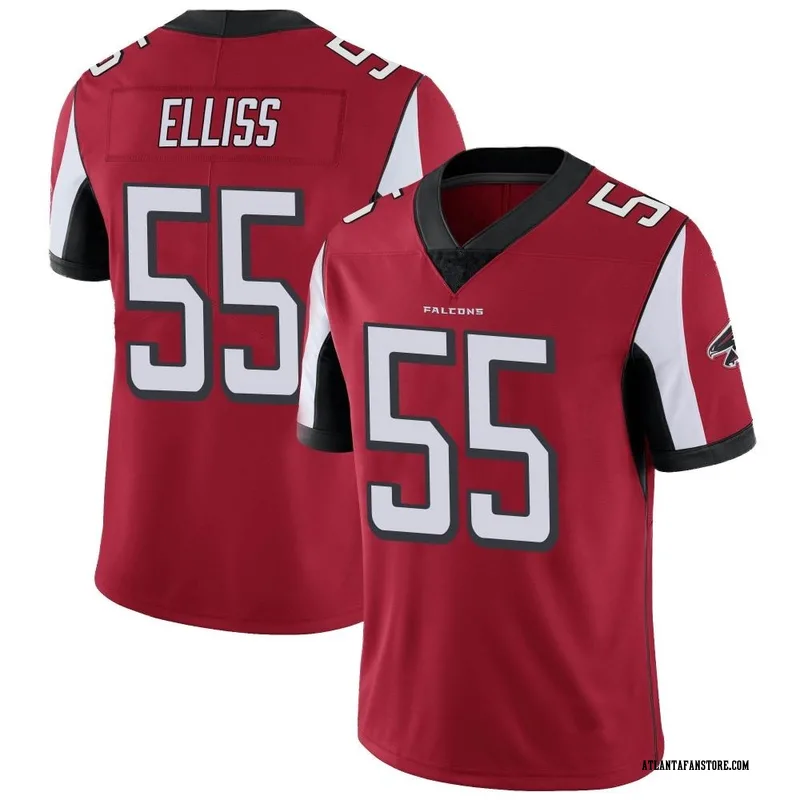 Kaden Elliss Atlanta Falcons Women's Red Name & Number Logo Slim Fit T-Shirt  