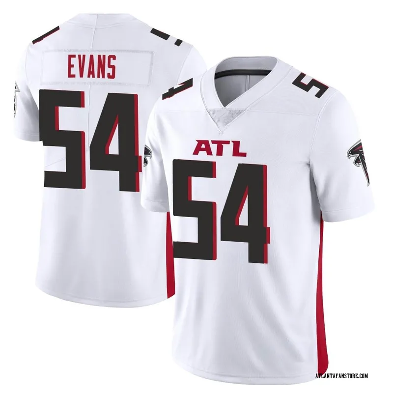 Top-selling Item] Atlanta Falcons Rashaan Evans 54 White Vapor Limited 3D  Unisex Jersey