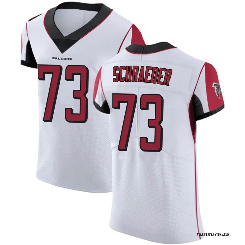 Atlanta Falcons #73 Ryan Schraeder Nike Color Rush Red Jersey - Bluefink