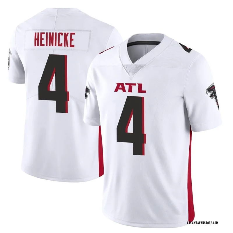 Taylor Heinicke 4 Atlanta Falcons Youth Game Jersey - White - Bluefink