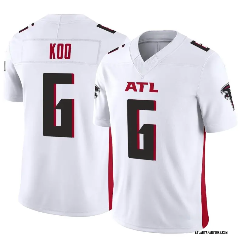 Atlanta Falcons Younghoe Koo Red 100th Season Vapor Limited Jersey in 2023