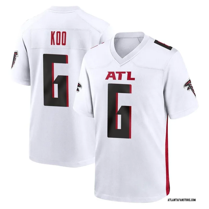 Atlanta Falcons Nike Road Game Jersey - White - Younghoe Koo - Mens